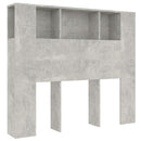 vidaXL betonszürke áthidaló szekrény 120 x 18,5 x 102,5 cm