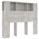 vidaXL betonszürke áthidaló szekrény 120 x 18,5 x 102,5 cm