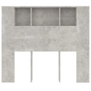 vidaXL betonszürke áthidaló szekrény 120 x 18,5 x 102,5 cm