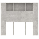 vidaXL betonszürke áthidaló szekrény 120 x 18,5 x 102,5 cm