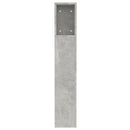 vidaXL betonszürke áthidaló szekrény 120 x 18,5 x 102,5 cm