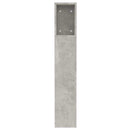 vidaXL betonszürke áthidaló szekrény 120 x 18,5 x 102,5 cm