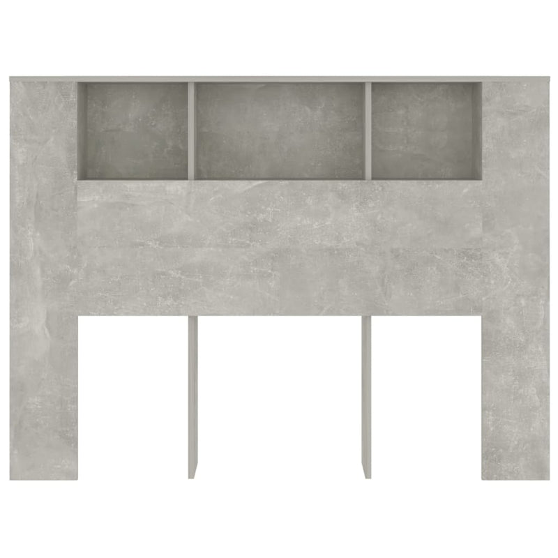 vidaXL betonszürke áthidaló szekrény 140 x 18,5 x 104,5 cm