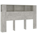 vidaXL betonszürke áthidaló szekrény 160 x 18,5 x 104,5 cm