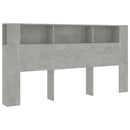 vidaXL betonszürke áthidaló szekrény 200x18,5x104,5 cm
