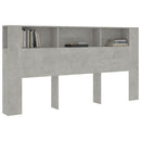 vidaXL betonszürke áthidaló szekrény 200x18,5x104,5 cm