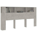 vidaXL betonszürke áthidaló szekrény 200x18,5x104,5 cm