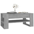 vidaXL szürke sonoma színű szerelt fa dohányzóasztal 102 x 55 x 45 cm