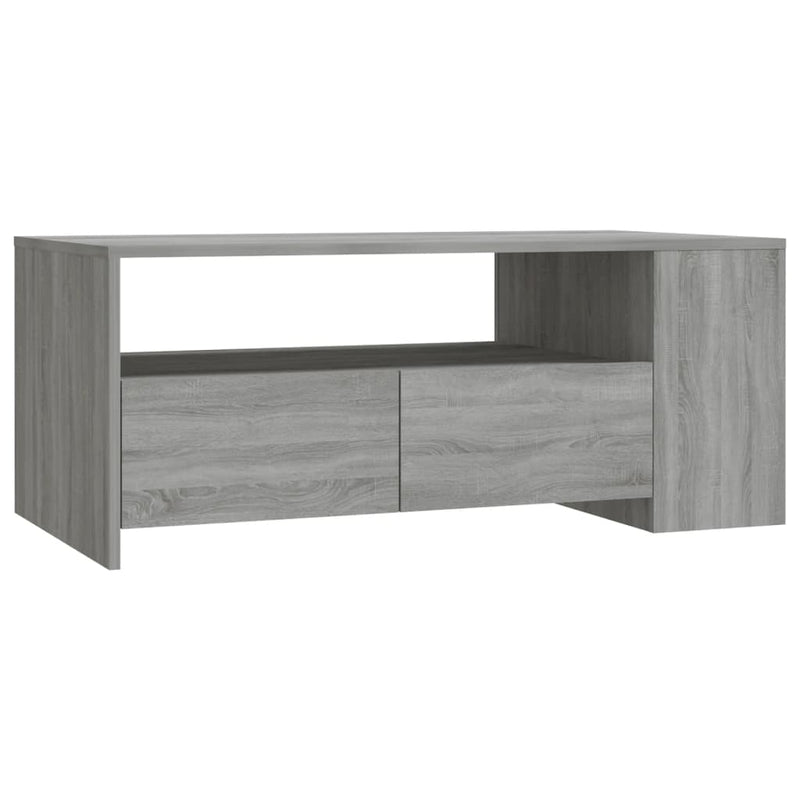 vidaXL szürke sonoma színű szerelt fa dohányzóasztal 102 x 55 x 42 cm