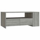 vidaXL szürke sonoma színű szerelt fa dohányzóasztal 102 x 55 x 42 cm