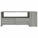 vidaXL szürke sonoma színű szerelt fa dohányzóasztal 102 x 55 x 42 cm