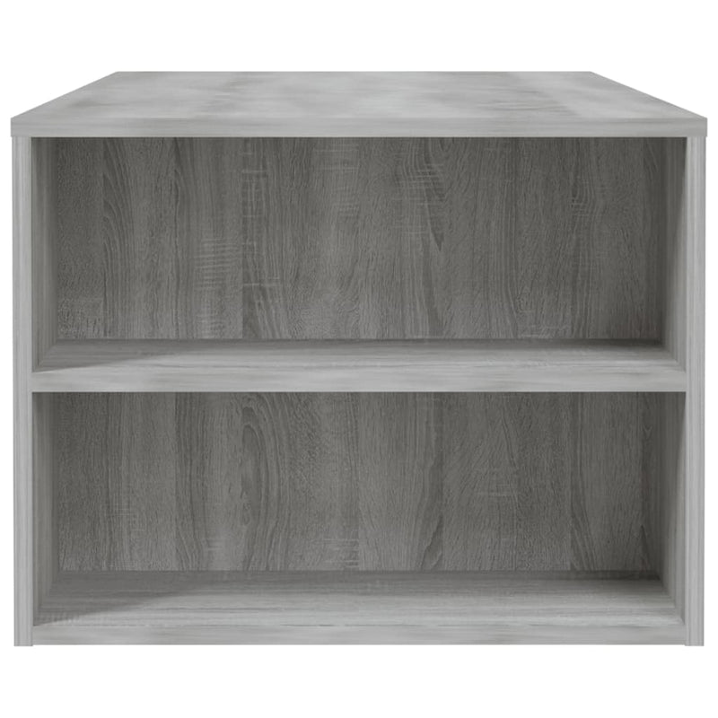 vidaXL szürke sonoma színű szerelt fa dohányzóasztal 102 x 55 x 42 cm