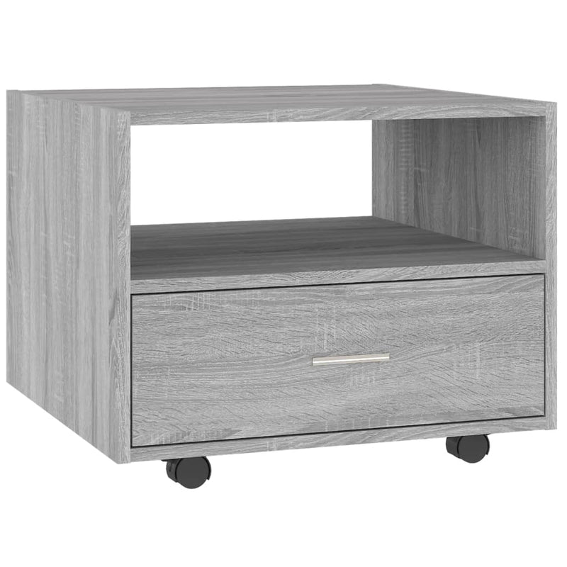 vidaXL szürke sonoma színű szerelt fa dohányzóasztal 55 x 55 x 40 cm