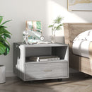 vidaXL szürke sonoma színű szerelt fa dohányzóasztal 55 x 55 x 40 cm