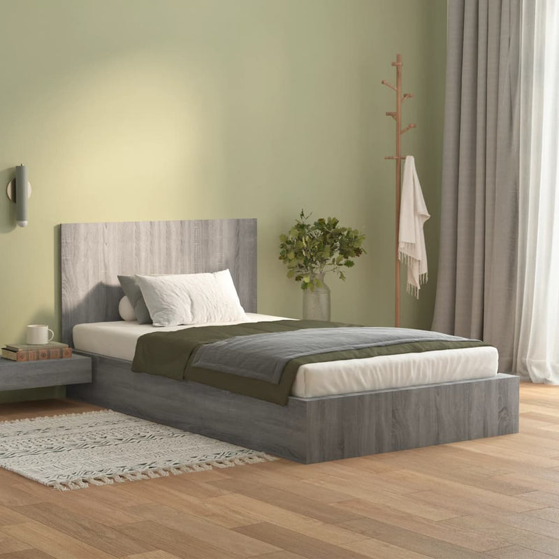 vidaXL szürke sonoma színű szerelt fa ágyfejtámla 120x1,5x80 cm
