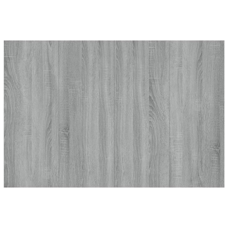 vidaXL szürke sonoma színű szerelt fa ágyfejtámla 120x1,5x80 cm
