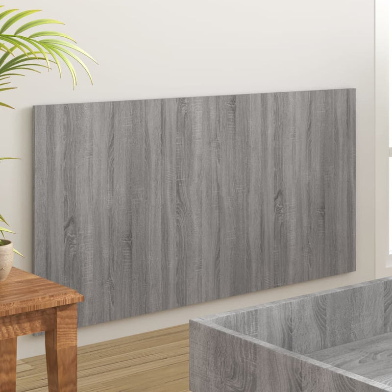 vidaXL szürke sonoma színű szerelt fa ágyfejtámla 160 x 1,5 x 80 cm