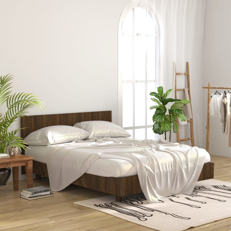 vidaXL barna tölgy színű szerelt fa ágyfejtámla 160x1,5x80 cm