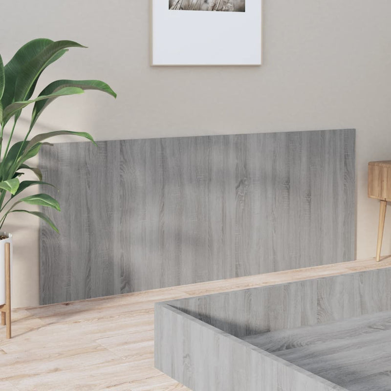 vidaXL szürke sonoma színű szerelt fa ágyfejtámla 200x1,5x80 cm
