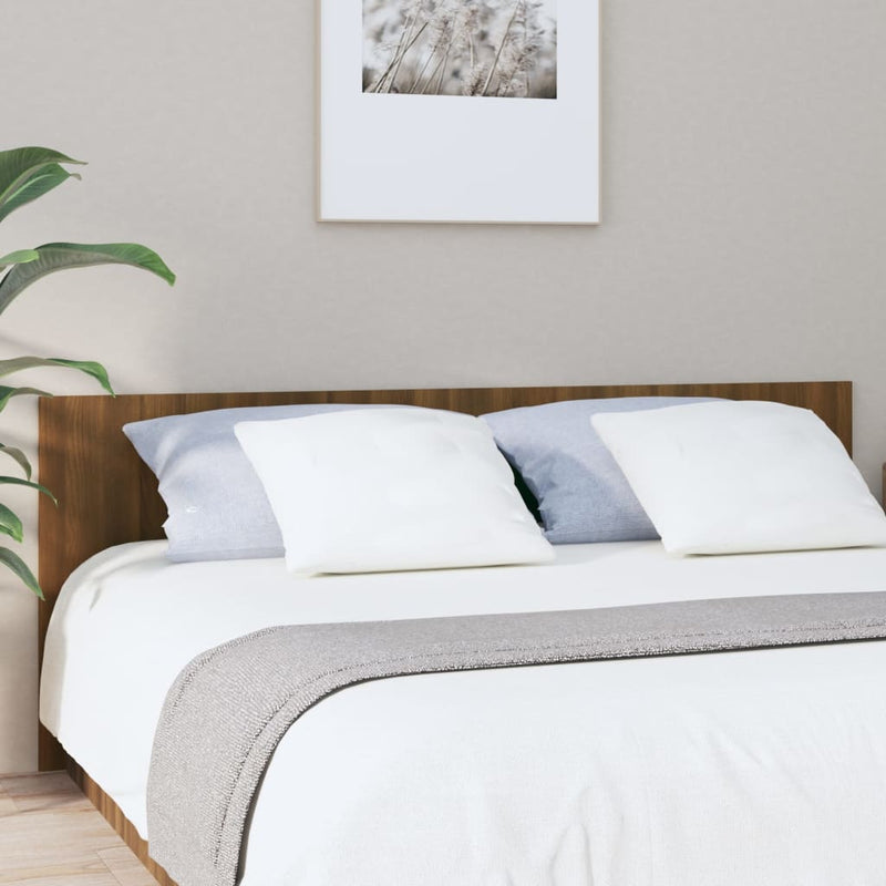 vidaXL barna tölgy színű szerelt fa ágyfejtámla 200x1,5x80 cm