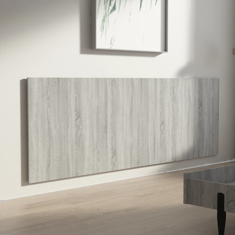 vidaXL szürke sonoma színű szerelt fali fejtámla 240 x 1,5 x 80 cm