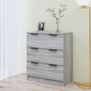 vidaXL szürke sonoma színű szerelt fa tálalószekrény 60 x 30 x 70 cm