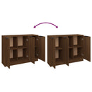 vidaXL barna tölgy színű szerelt fa tálalószekrény 90,5 x 30 x 70 cm