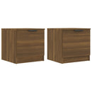 vidaXL 2 db barna tölgy színű éjjeliszekrény 40 x 39 x 40 cm