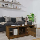 vidaXL füstös tölgy színű szerelt fa dohányzóasztal 102 x 50 x 36 cm