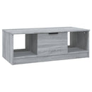 vidaXL szürke sonoma színű szerelt fa dohányzóasztal 102 x 50 x 36 cm