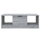 vidaXL szürke sonoma színű szerelt fa dohányzóasztal 102 x 50 x 36 cm