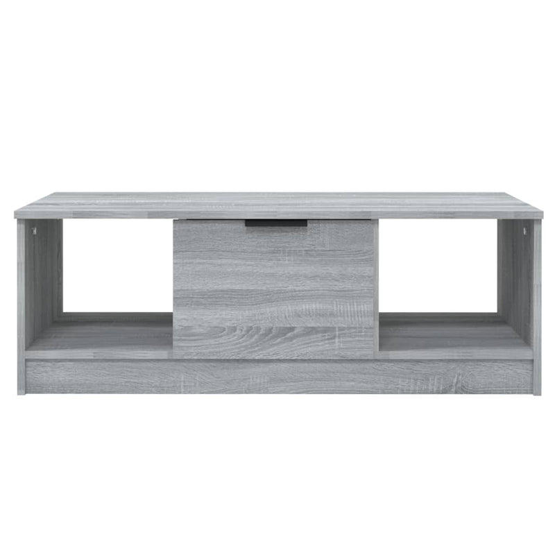 vidaXL szürke sonoma színű szerelt fa dohányzóasztal 102 x 50 x 36 cm
