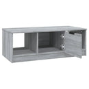 vidaXL szürke sonoma színű szerelt fa dohányzóasztal 102 x 50 x 36 cm