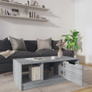 vidaXL szürke sonoma színű szerelt fa dohányzóasztal 102 x 50 x 36 cm