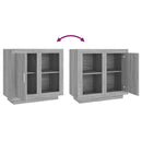 vidaXL szürke sonoma színű fa tálalószekrény 80 x 40 x 75 cm