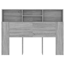 vidaXL szürke sonoma színű áthidalószekrény 140 x 19 x 103,5 cm