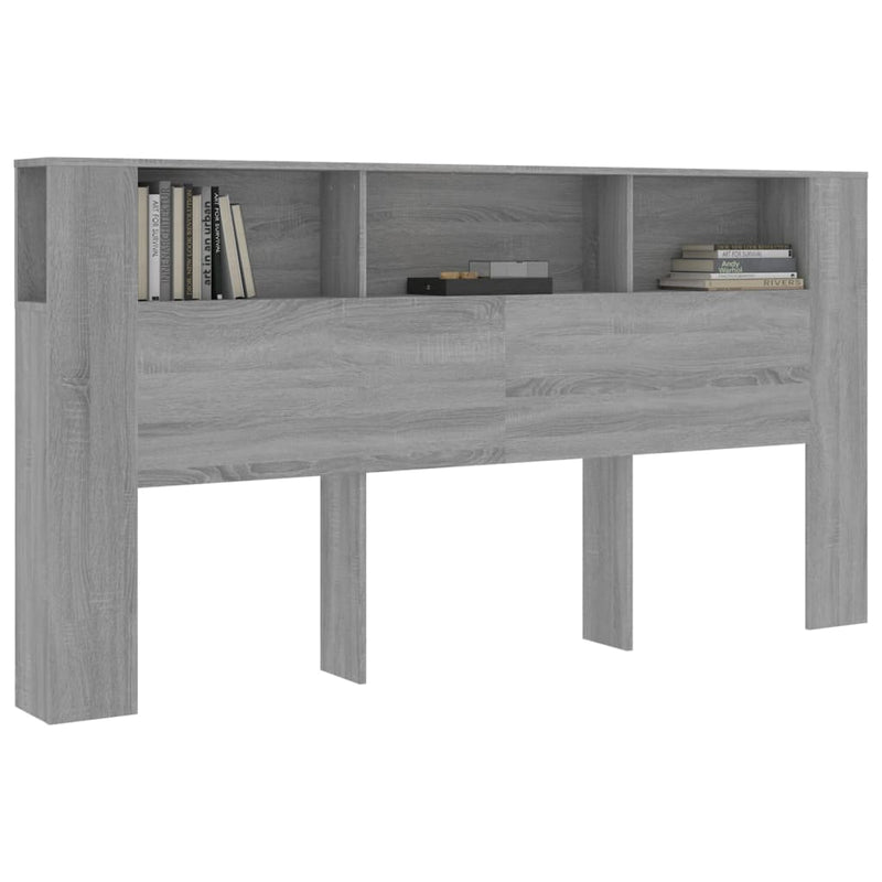 vidaXL szürke sonoma színű áthidalószekrény 200 x 18,5 x 104,5 cm