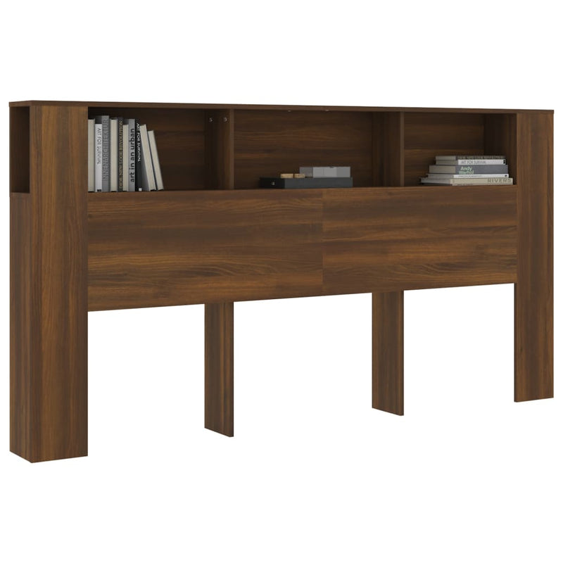 vidaXL barna tölgy színű áthidalószekrény 200 x 18,5 x 104,5 cm
