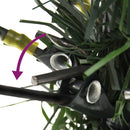 vidaXL zöld PVC és PE megvilágított karácsonyfa fenyőtobozzal 150 cm