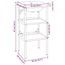 vidaXL fehér vas fürdőszobai mosdókagylóváz beépített mosdóval