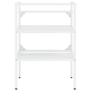 vidaXL fehér vas fürdőszobai mosdókagylóváz beépített mosdóval