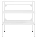 vidaXL fehér vas fürdőszobai mosdókagylóváz beépített mosdóval