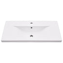 vidaXL fekete vas fürdőszobai mosdókagylóváz beépített mosdóval