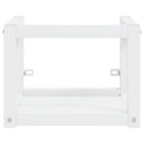 vidaXL fehér vas fürdőszobai mosdókagylóváz beépített mosdóval