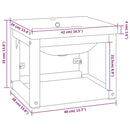 vidaXL fehér vas fürdőszobai mosdókagylóváz beépített mosdóval
