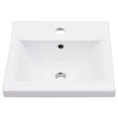 vidaXL fehér vas fürdőszobai mosdókagylóváz beépített mosdóval