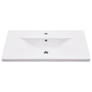 vidaXL fehér vas fürdőszobai mosdókagylóváz beépített mosdóval