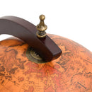 vidaXL barna földgömb alakú tömör eukaliptuszfa bárszekrény/bortartó