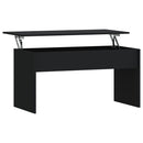 vidaXL fekete szerelt fa dohányzóasztal 102 x 50,5 x 52,5 cm