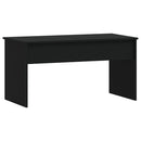 vidaXL fekete szerelt fa dohányzóasztal 102 x 50,5 x 52,5 cm
